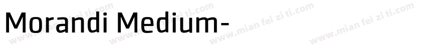 Morandi Medium字体转换